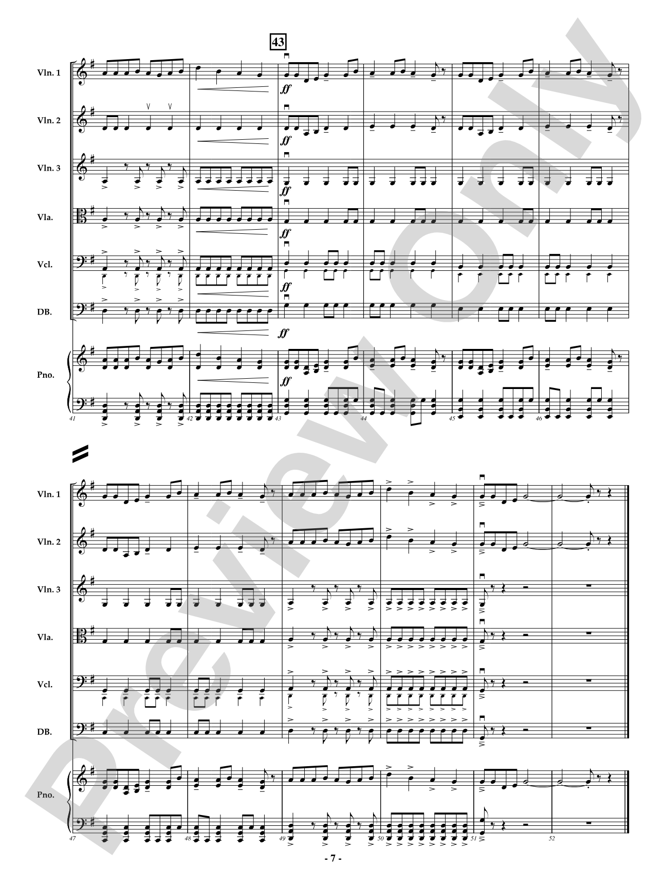 Ryukyu Folklore: String Orchestra Conductor Score & Parts