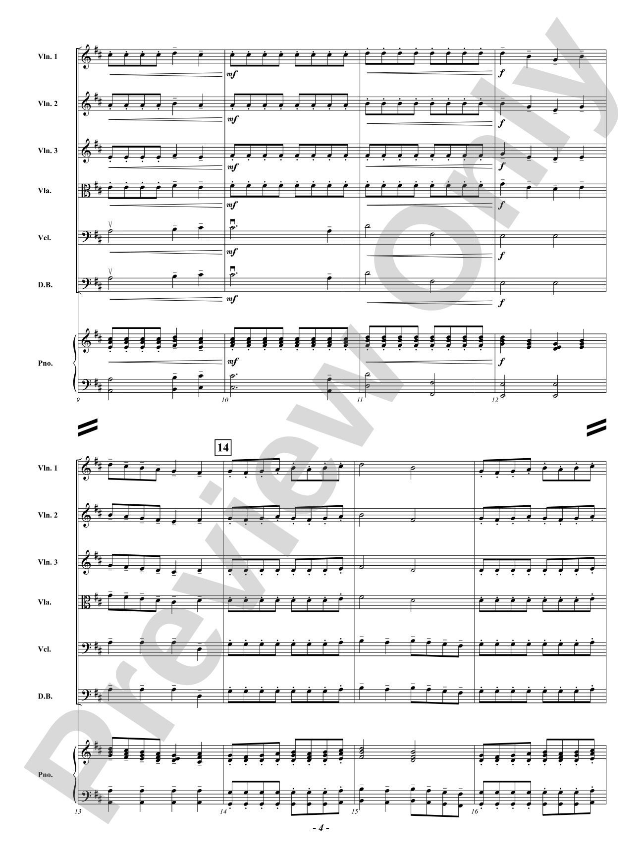 A Midwinter Daydream: String Orchestra Conductor Score & Parts