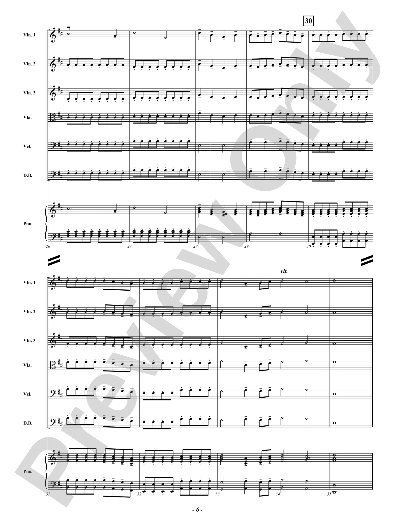 A Midwinter Daydream: String Orchestra Conductor Score & Parts
