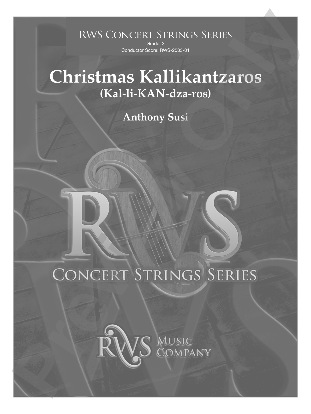 Christmas Kallikantzaros (Kal-li-KAN-dza-ros): String Orchestra Conductor Score & Parts