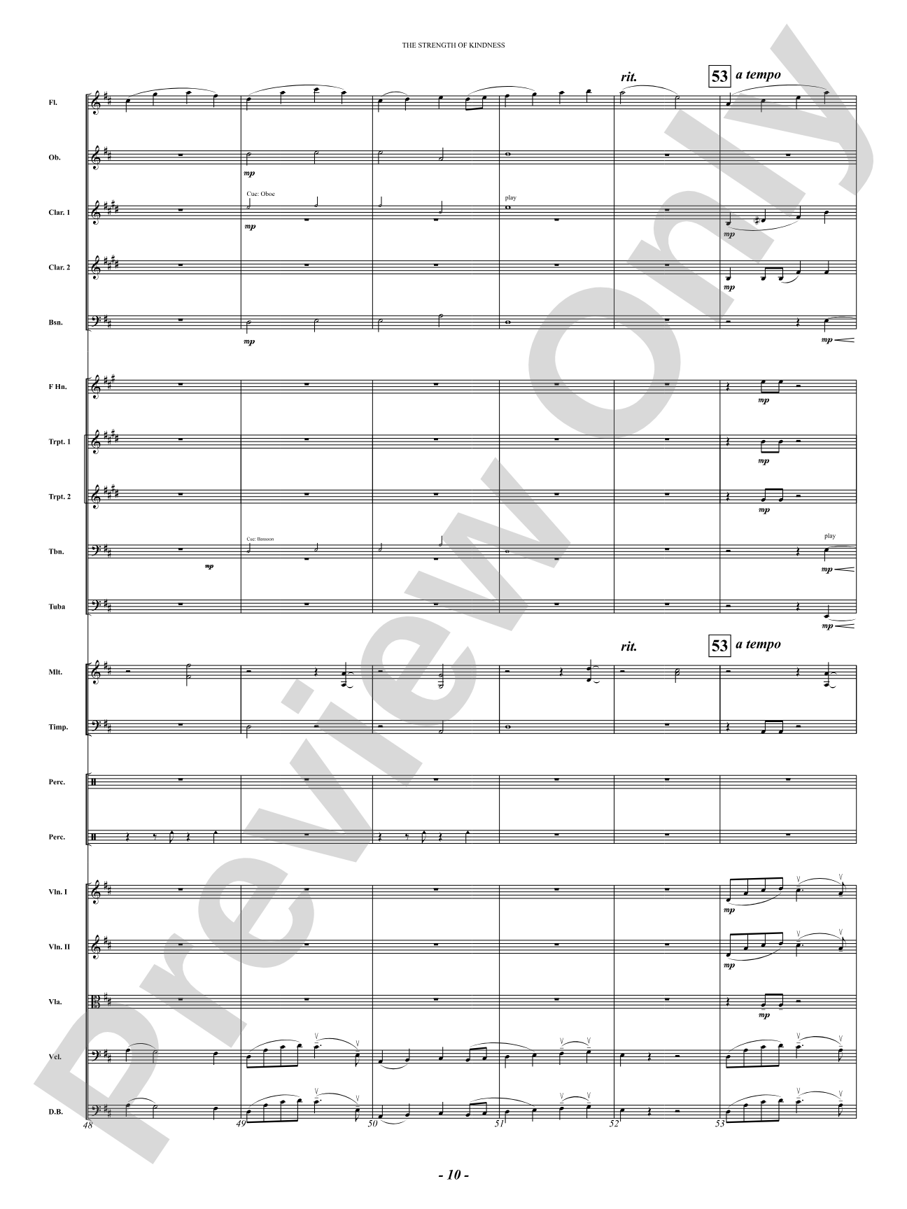 The Strength of Kindness: Full Orchestra Conductor Score & Parts