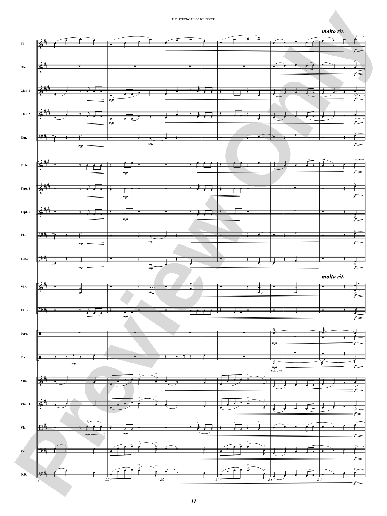 The Strength of Kindness: Full Orchestra Conductor Score & Parts
