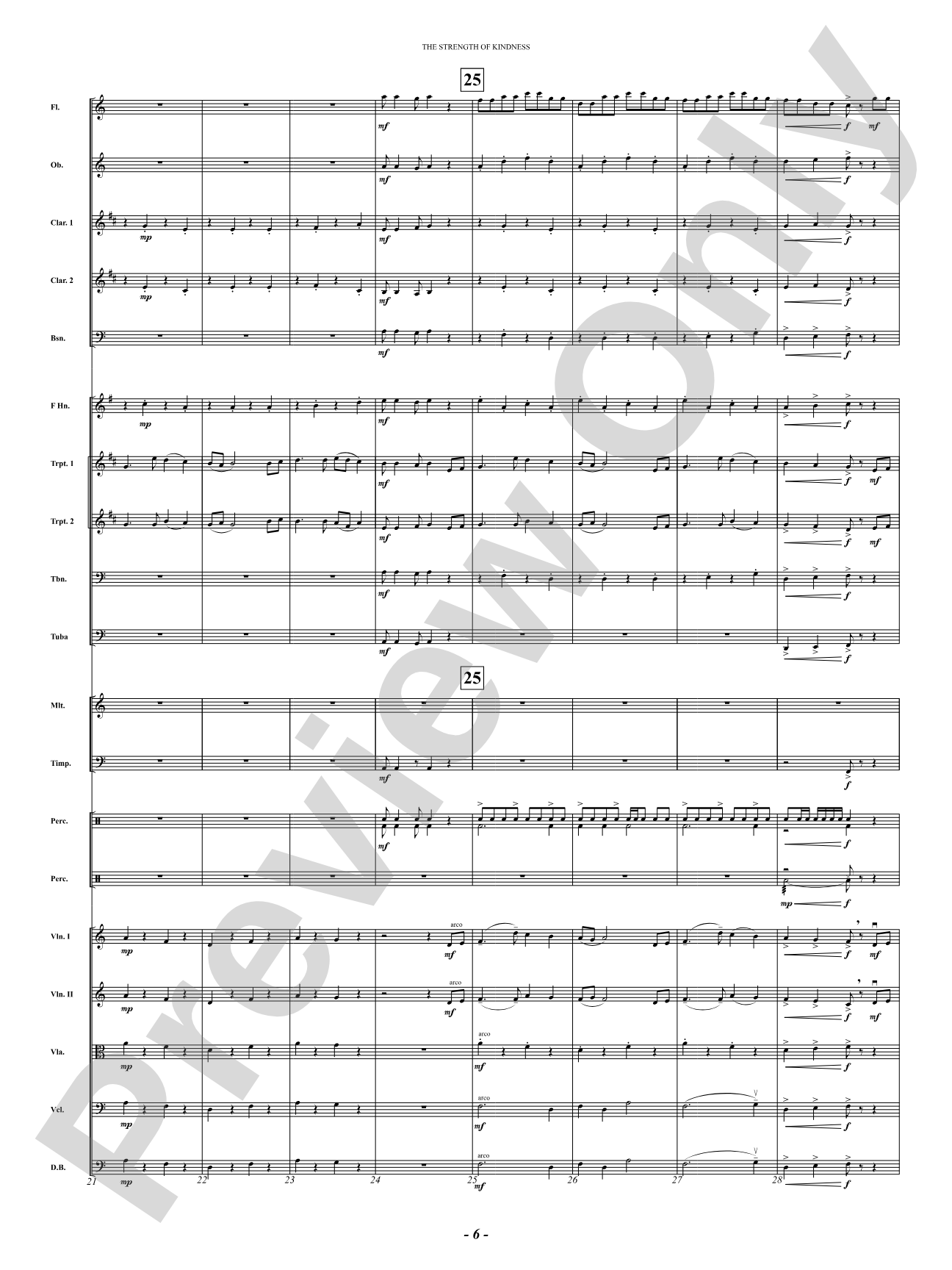 The Strength of Kindness: Full Orchestra Conductor Score & Parts