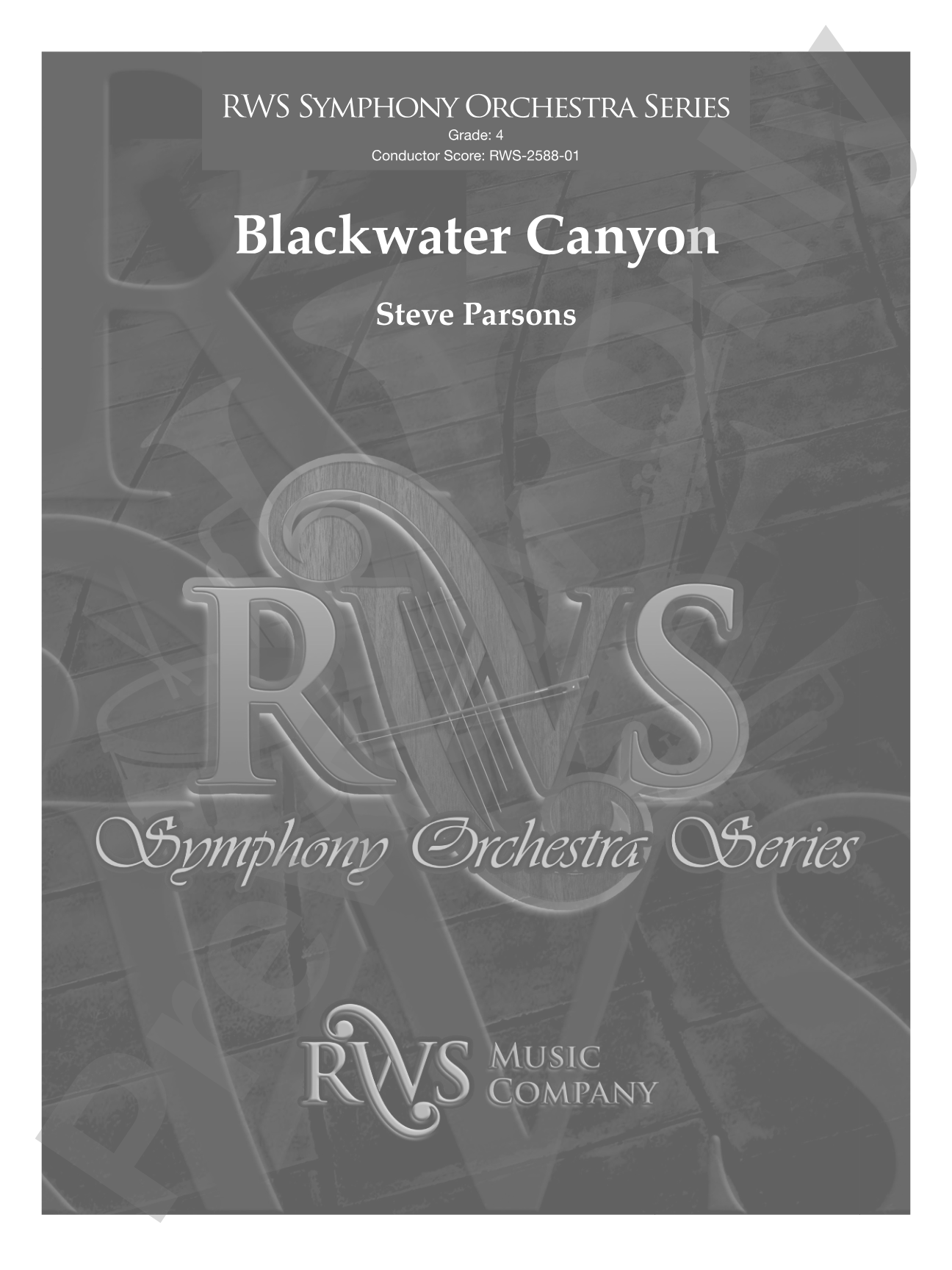 Blackwater Canyon: Full Orchestra Conductor Score & Parts