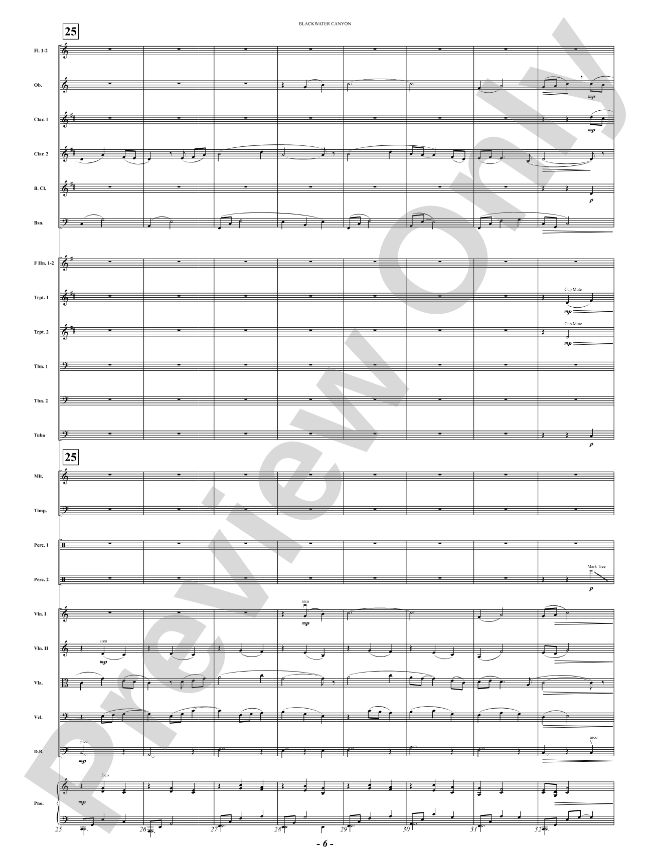 Blackwater Canyon: Full Orchestra Conductor Score & Parts