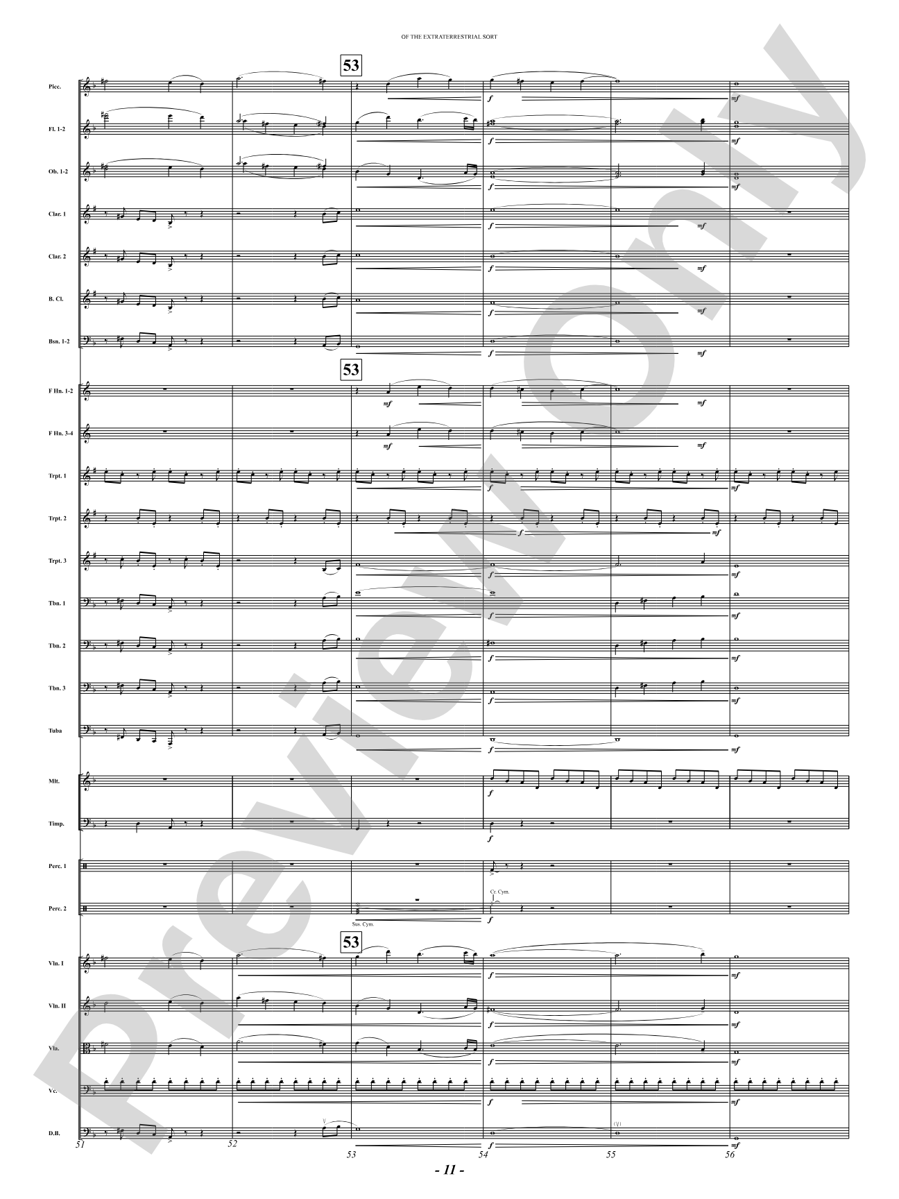 Of the Extraterrestrial Sort: Full Orchestra Conductor Score & Parts