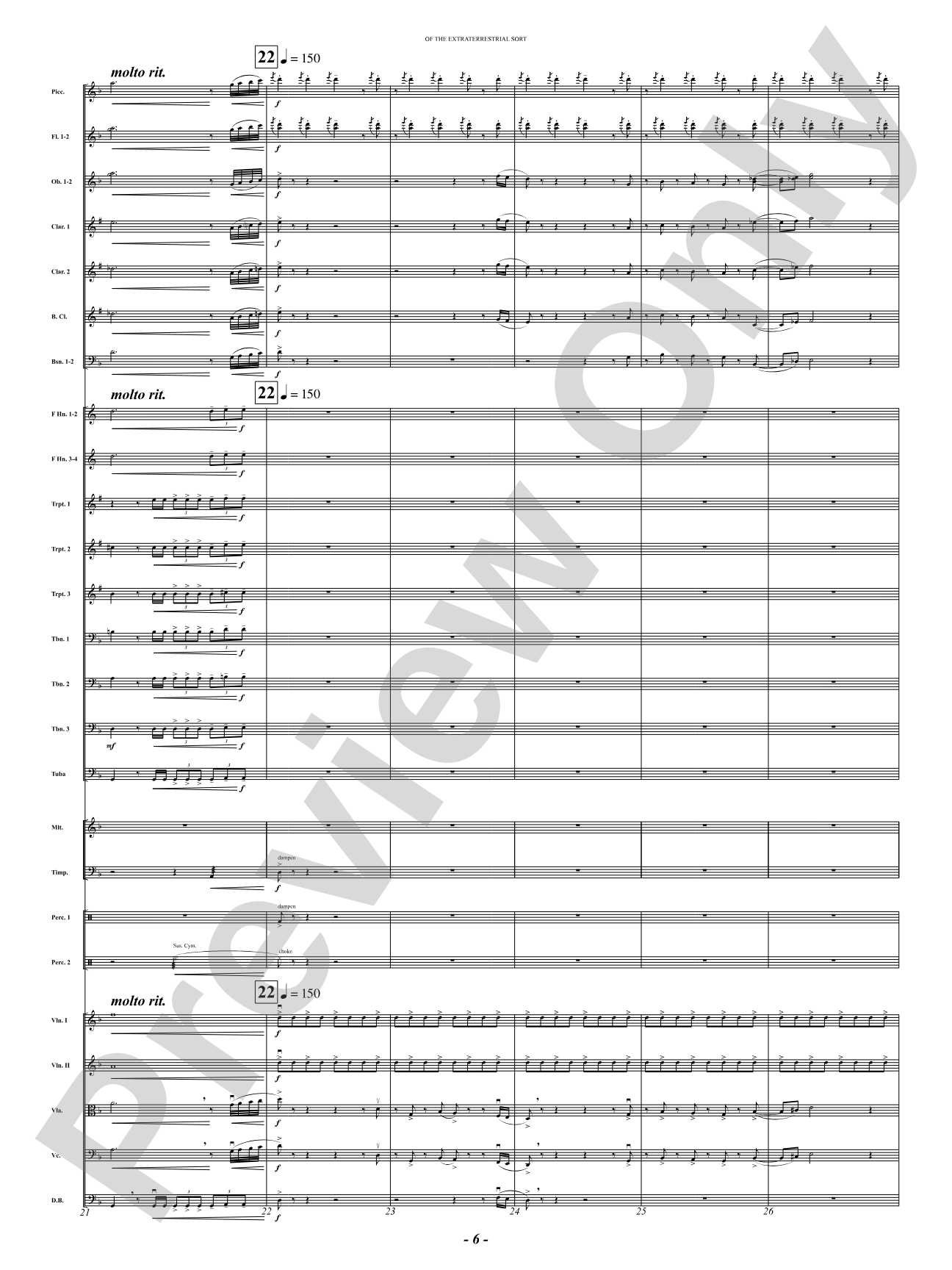Of the Extraterrestrial Sort: Full Orchestra Conductor Score & Parts