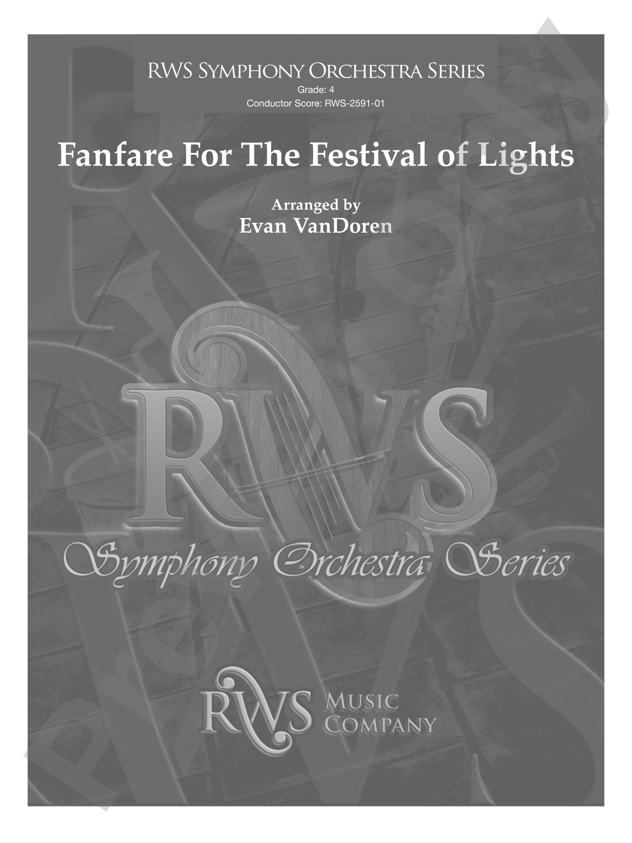 Fanfare For The Festival of Lights: Full Orchestra Conductor Score & Parts