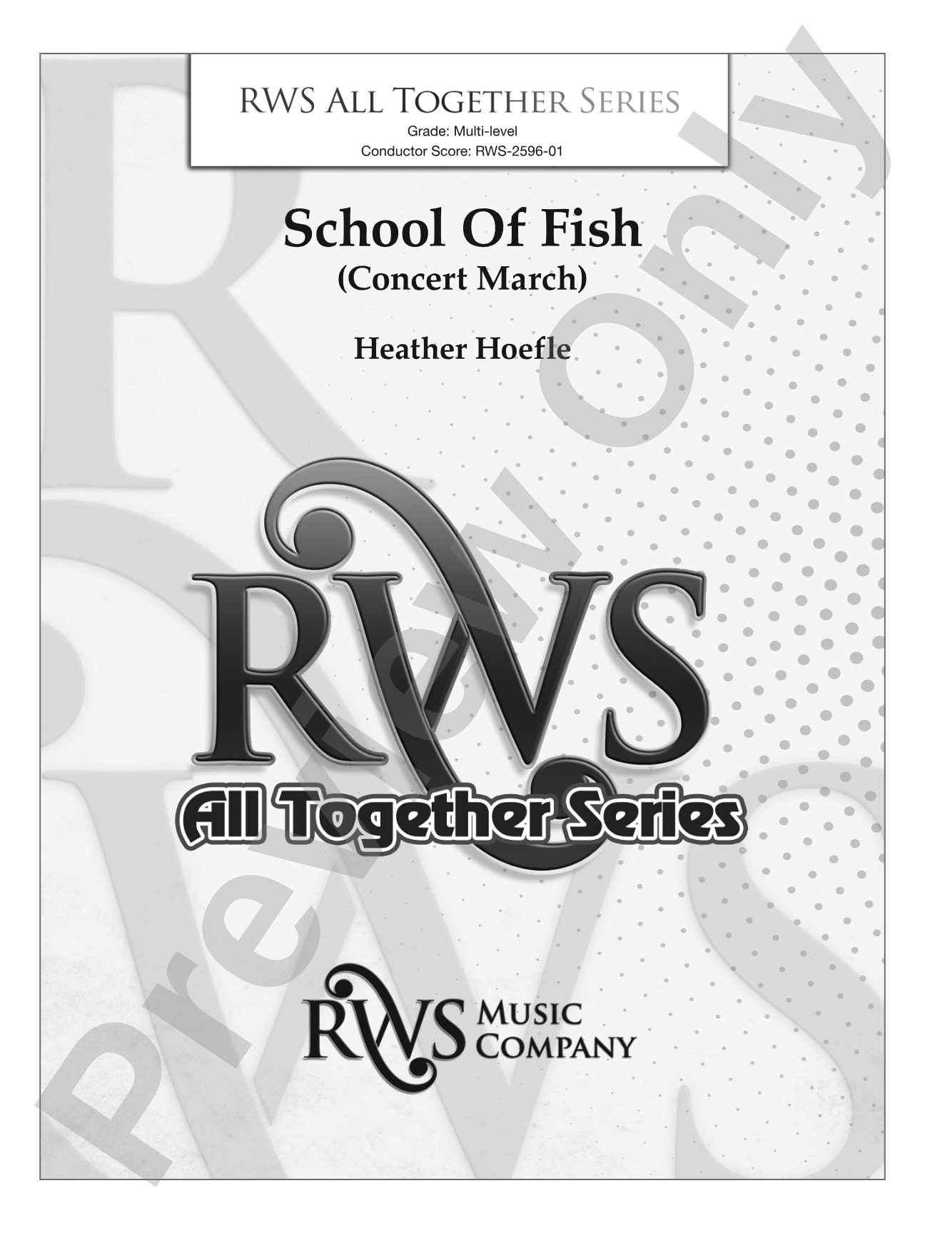 School Of Fish (Concert March): Concert Band Conductor Score & Parts