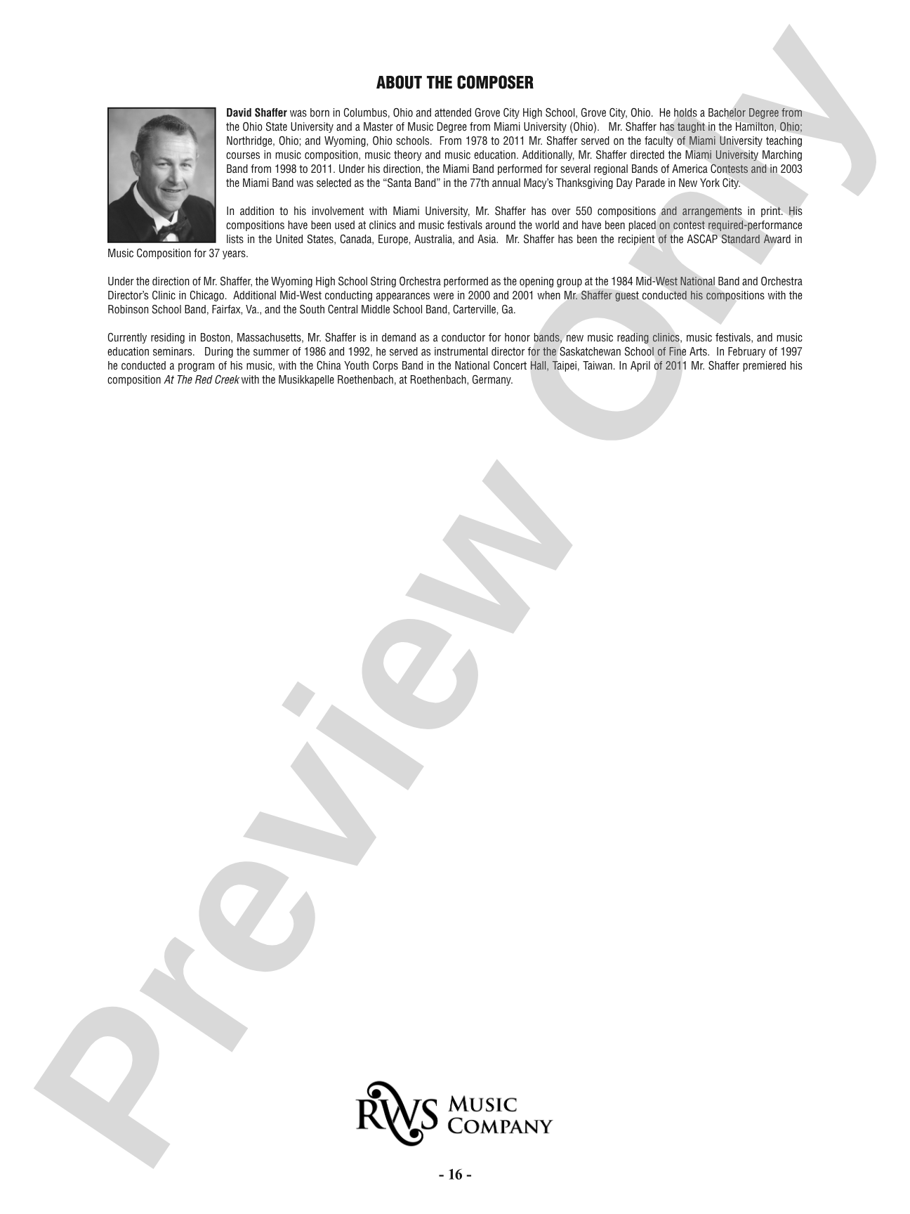Fanfare For All: Concert Band Conductor Score & Parts